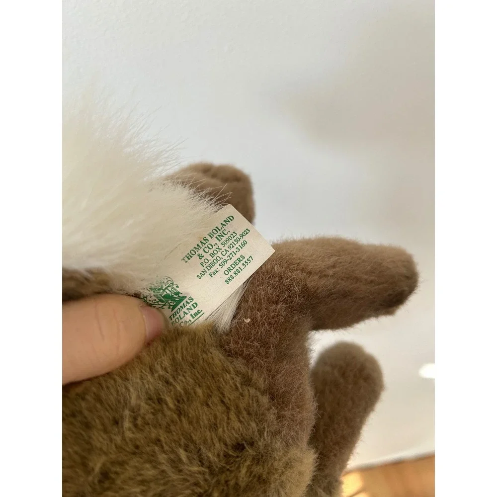 Vtg. Hansa Rabbit Bunny Plush Toy‎ Realistic Brown White Tail Thomas Boland
